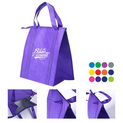 Non-Woven Zipper Cooler Tote Bag