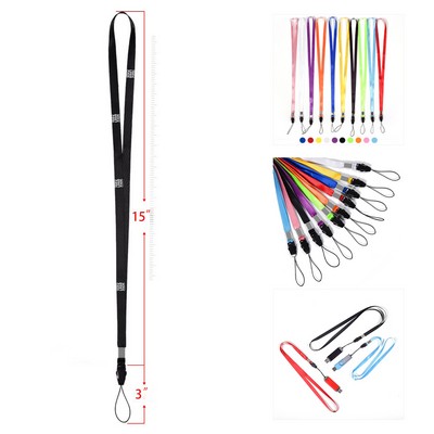 18-Inch Colorful Neck Lanyards