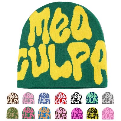 Stylish Knit Jacquard Beanie with Cuff(Free Shipping)