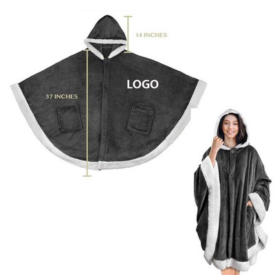 240 Gsm Microfiber Blanket Hoodie