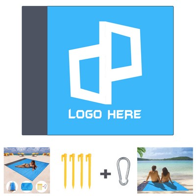 78 X 55Inch Beach Blanket Mat W/ Storage Bag
