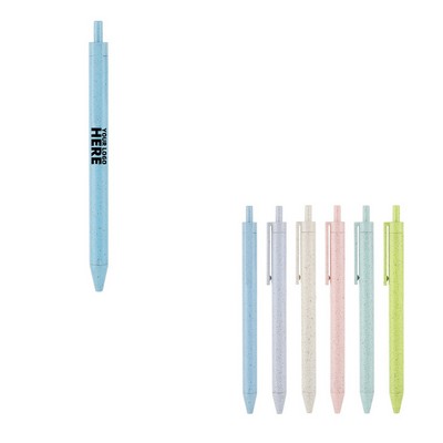 1mm Black Ink Eco-friendly Press Ballpoint Pen
