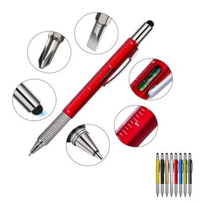 6 In 1 Multi Function Tool Pen