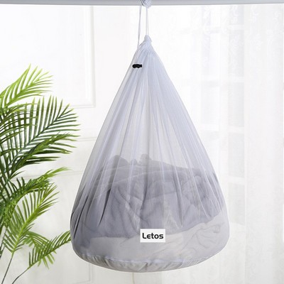 20x24 Inch Fine Mesh Laundry Bags Laundry Wash Bags Drawstring Laundry Bag-Woven Label