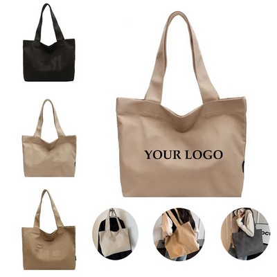 Large Capacity & Eco-Friendly Canvas Shoulder Tote Bag