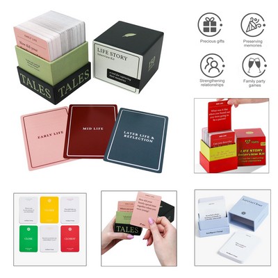 100 pcs Life Story Interview Kit Cards