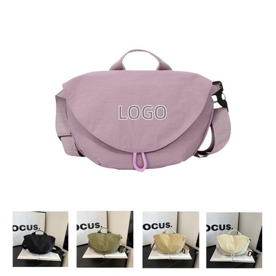 Magnetic-snap Sports Crossbody Bag
