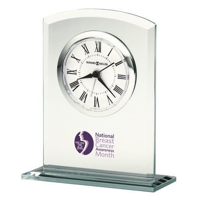 Medina Glass Curved Rectangle Clock