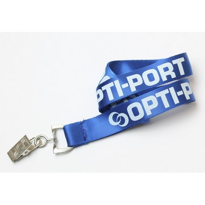 1/2" Royal Blue Nylon Lanyard (12 Mil)