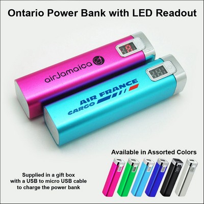 Ontario Power Bank 1800 mAh No Extra Tariff
