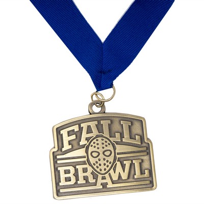 Diestruck Antiqued Medals - 2 1/2" DIA