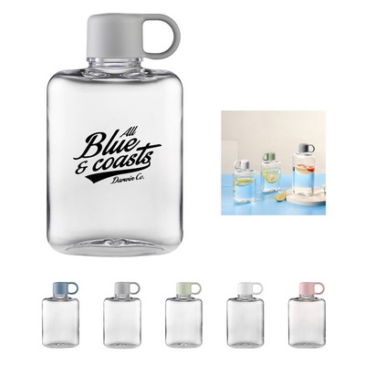 12 Oz Portable Flat Water Bottle