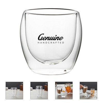 12oz Double Walled Latte Drinking Glass