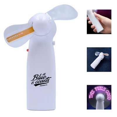 LED Message Display Fan