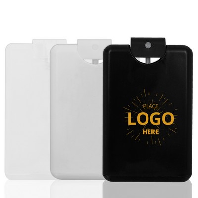 20ml Credit Card Hand Sanitizer Spray Bottle