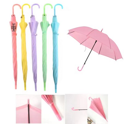 Traditional Curved Auto-Open Walking Umbrella