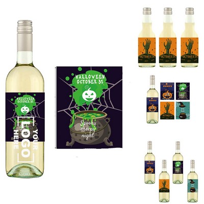 24-Piece Halloween Wine Bottle Label Stickers