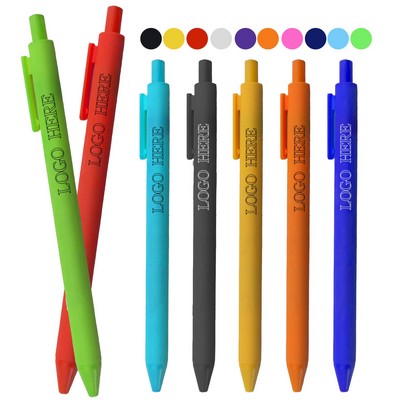 Soft Retractable Touch Ballpoint Pen