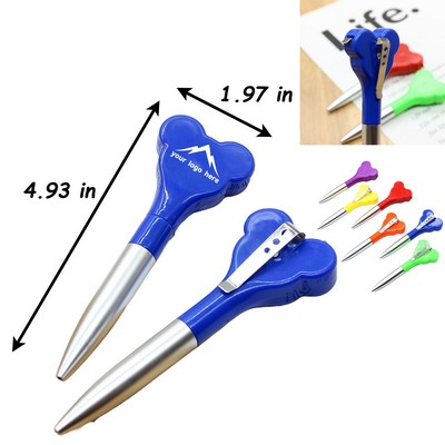 Colorful Heart Shaped Measuring Tape Ballpoint Pen