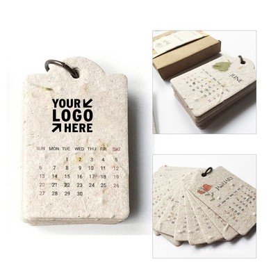 Mini Seed Paper Calendar