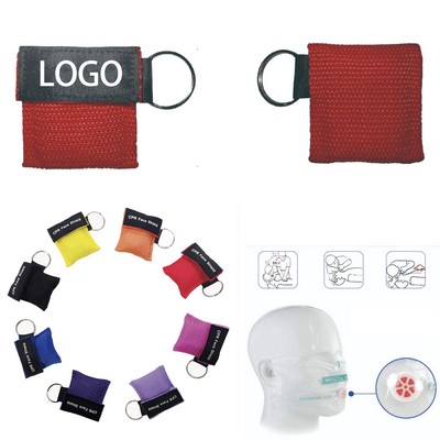 Emergency Cpr Face Shield With Keychain