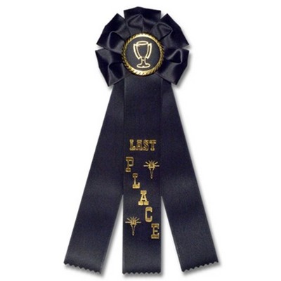 14" Last Place Stock Rosette w/Trophy Cup Medallion
