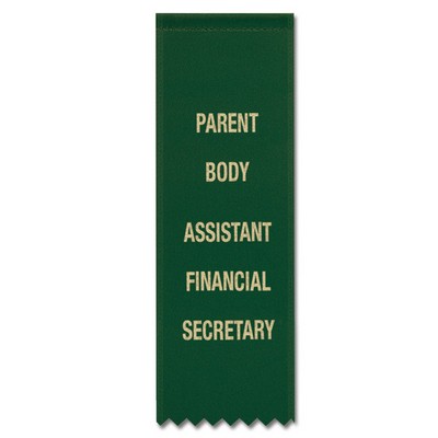 Custom Printed Hemmed Top Ribbon (2"x6")