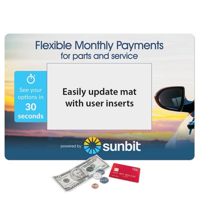Frame-It Flex® Peel&Place® Ultra Thin Window Counter Mat-10"x15"x.015"