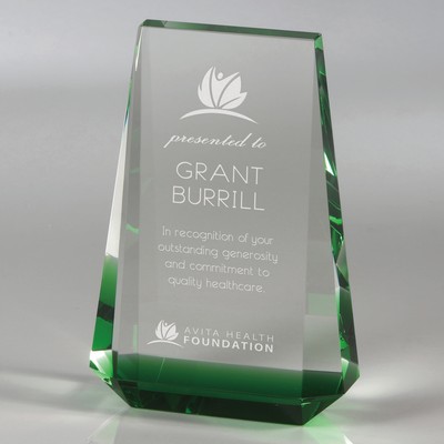 Myriad Green - Small optical crystal award