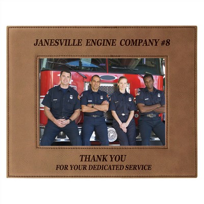 Dark Brown Leatherette 5" x 7" Photo Frame