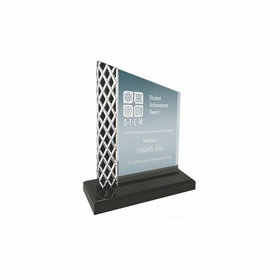 7" Black Unite Diamond Ice Acrylic Award