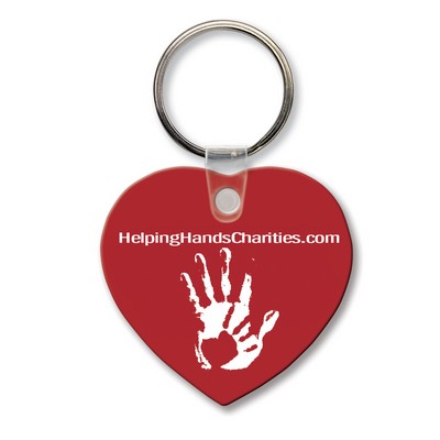 Heart Key Tag (Spot Color)