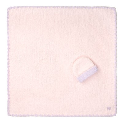 Baby Blanket - Trim w/ Cap - Chenilla Classic™ - Pink / Iris - 30*30