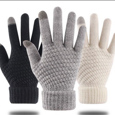 Women's Winter Touchscreen Knit Gloves