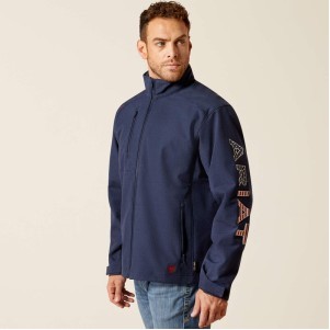 Ariat Men's FR USA Team Logo Softshell Jacket