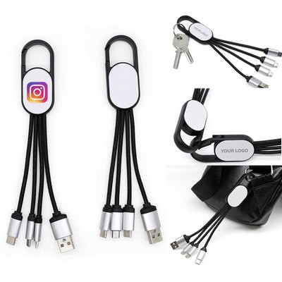 Free Shipping 4 in1 Charging Cables with Light Up Logo
