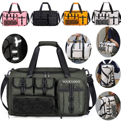 Workout Gym Backpack with Shoe Compartment Sports Duffel Bag