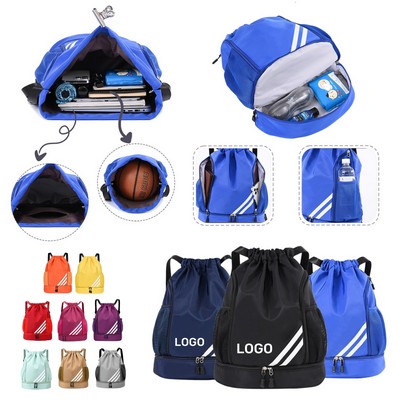 Basketball Sports Drawstring Backpack