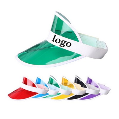 Adult Water Resistant PVC Sun Protection Visor Hat