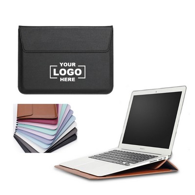 Laptop Sleeve Case PU Leather With Stand Function(Free Shipping)