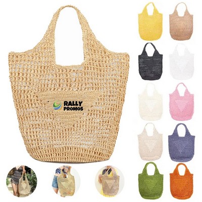 Straw Mesh Beach Travel Shoulder HandBags