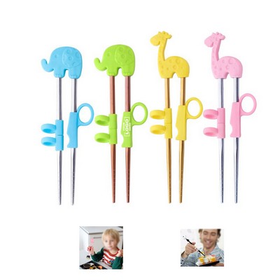 Kids Training Chopsticks with Animal Rings