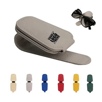 PU Sunglass Holder For Car Sun Visor