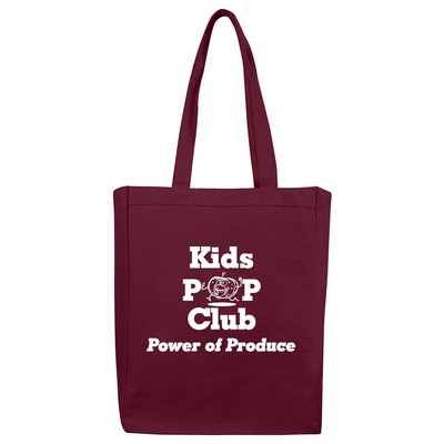 12 Oz. Cotton Canvas Tote Bag - 11"W X 14"H X 5"D