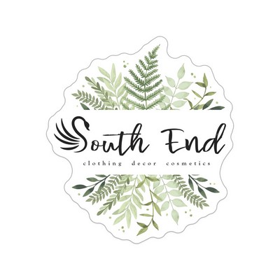 HD Resolution Sticker | Custom | Die Cut Shape | White Static Vinyl | Static Back | 176 - 210 Sq In