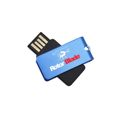 Waltham Mini USB Flash Drive w/ Metallic Swivel Cap-4G