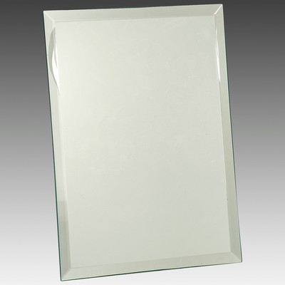 9" x 12" Clear Glass Mirror Plaque