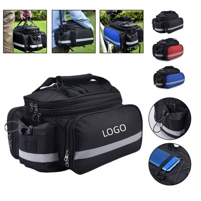 Bike Rear Rack Bag Bicycle Trunk Bag 27L with Rainproof Cover