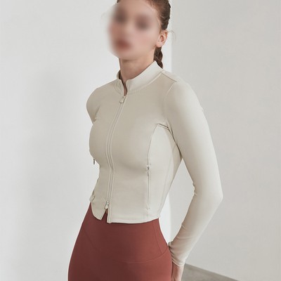 Windbreak Tight Yoga Clothes Short Style Cycling Fitness Jacket