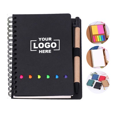 Eco-Friendly Spiral Notebook with Pen Set(Free Shipping)